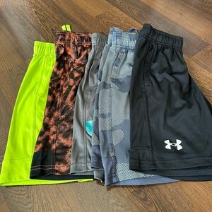 Under Armour Kids' Shorts - Neon Green, Orange, Gray, Blue, Black